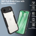 360 Full Cover Front+Back Protection Case For iPhone 17 Air 16 16E 15 14 13 12 Mini 11 Pro Max Plus Clear Shockproof Hard Cover. 