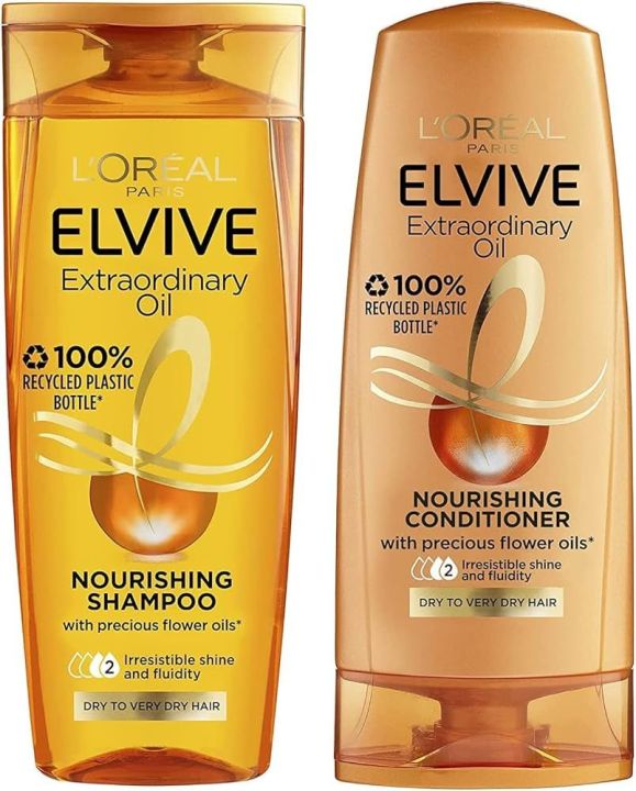 LOreal%20Extraordinary%20Oil%20Nourishing%20Shampoo%20For%20Normal/Dry%20Hair%20400ml%20+%20Conditioner%20360ml%20-%20Image%204