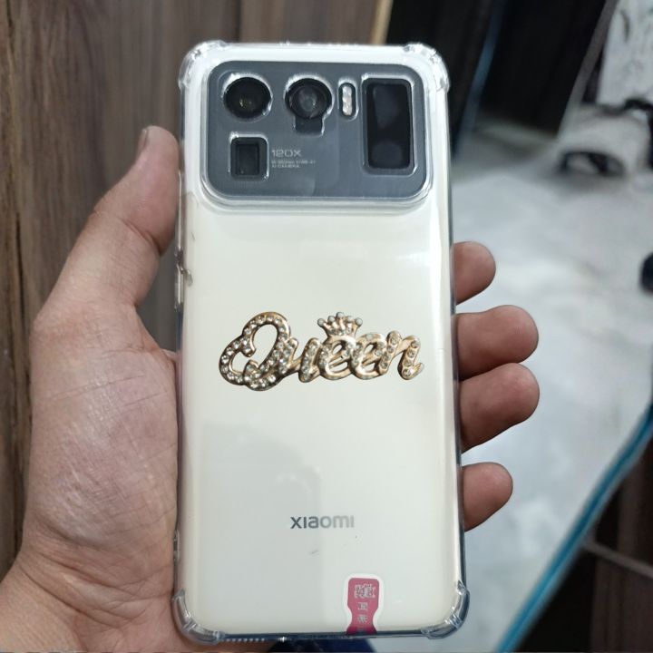 Xiaomi MI 11 Ultra Cover | Queen Pearls Case | Luxurious Phone case| Trending case in Town | Mostly used by Gen Z Girls
