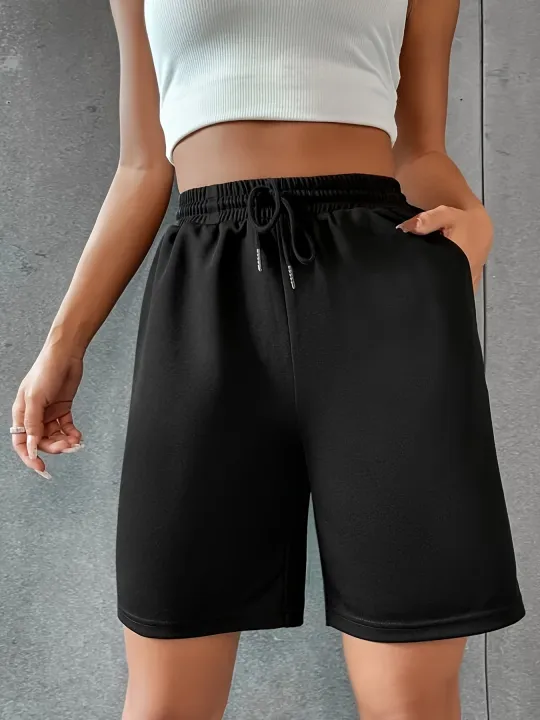 Women's%20sports%20shorts%20and%20sweatpants%20solid%20color%20pants%20with%20pockets%20and%20drawstrings%20loose%20knitted%20sweatpants%20-%20Image%203