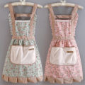 1 Piece For Women's Floral Home Apron With Pocket, Adjustable Apron For Kitchen, Cooking, Baking, Grilling, Chef's Apron. 