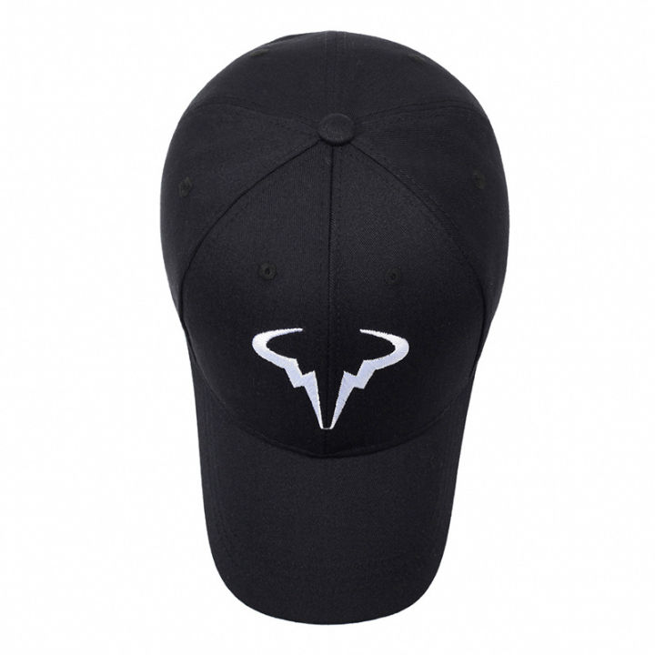 Stylish%20Black%20Baseball%20Cap%20with%20Unique%20White%20Bull%20-%20horn%20-%20like%20Logo,%20Ideal%20for%20Everyday%20Wear%20and%20Outdoor%20Activities%20-%20Image%205