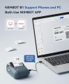 NIIMBOT B1 Label Maker, Bluetooth Portable Label Printer with Auto Identification, Easy to Use for Office, Home, Business. 