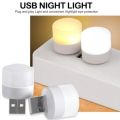 100-10PCS Portable Mini Night Lights Colorful USB Plug Lamp Power Bank Charging LED Book Light Round Reading Eye Protection Lamp. 