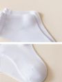 1/2/3 pairs of children's white socks, middle tube, pure cotton, girls' princess, spring and autumn thin breathable white socks. 
