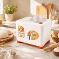 Dough Maker Machine -Flour Kneader Machine - Atta Gondnay WaliMachine -Abdullah Company - 5 Litter Capacity - White۔AE-221A - Dough Maker - White. 