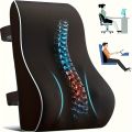 Ergonomic lumbar support pillow for office chairs, cars, and games. 