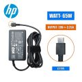 HP Laptop Adapter Charger Type-C / USB-C 65W 20V~1.5A / 20V~2.1A / 15V~3A / 12V~3A / 5V~2A. 