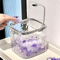 Laundry Powder Container Laundry Pods Organizer Washing Capsules Holder Cotton Swab Organization with Lid Desktop Storage Box. 