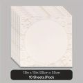 Marie's Rice Paper 10 Sheets 13 x13 in for Chinese Painting Soft Round Xuan Paper Half Raw for DIY Craft,Great for Artist,Adults. 