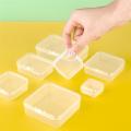 10pcs Plastic Box Rectangular Box Translucent Box Packing Box Storage Box Dustproof Solid Strong Jewelry Storage Case Container.