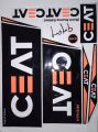 CEAT Black 3D Rohit Sharma Editions cricket Bat sticker. 