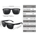 Retro Style Square Frame Polarized Cycling Sunglasses Men Night Vision Car Driving Sunglass Dirt Bike Motorcycle Glasses UV400. 