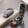 Portable Medicine Cutter Precise Medicine Cutting Scissors Medicine Splitter Tablet Splitting Home Travel Portable Medicine Box.