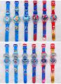 Lovely Cartoon Unicorn Kids Girls Children Digital Electronic Revolve Lights Music Flashing Party Gifts Toy Wrist Watches Clock. 