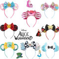 Alice in Wonderland Headbands For Kids Cheshire Cat Hair Accessories Women Red Queen Hairband Girls Mad Hatter Head Bands. 