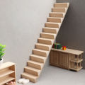 1Pc 1:12 Dollhouse Miniature Staircase Mini No Handrail Stairs Furniture Model Decor Toy Doll House Accessories. 