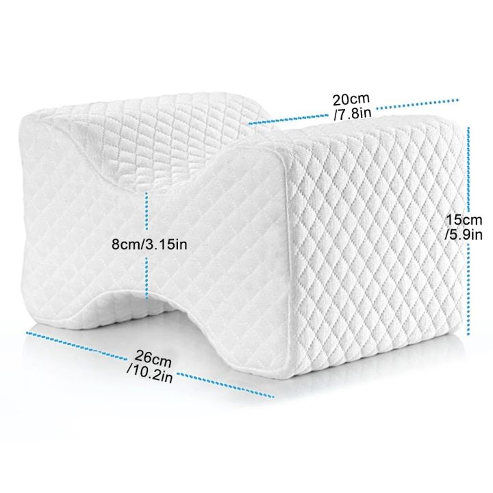 Memory%20Foam%20Knee%20Pillow%20Back%20Support%20Align%20Spine%20Pregnancy%20Body%20Pillows%20for%20Side%20Sleepers%20for%20Orthopedic%20Sciatica%20Back%20Leg%20Hip%20-%20Image%203