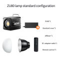 Bi-Color Camera Light 80W COB lamp beads video fill light mini Bowens portable can be handheld live lights 2500-6500K dimmable. 