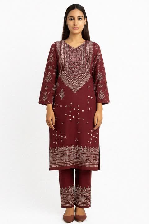 Smars Fashion  Stitched New Chunri 2pc dress for women