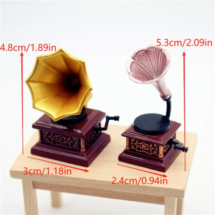 1Pc/1Set%20Dollhouse%20Miniature%20Retro%20Gramophone%20Mini%20Phonograph%20Record%20Simulation%20Gramophone%20Handicrafts%20Home%20Model%20Toys%20Decor%20-%20Image%203