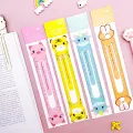 Ruler bookmark magnetic ruler cute cartoon flexible student stationery ready to ship. 