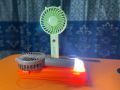 JYSUPPER Mini Fan with light model 2320 4 hours Backup.