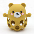 Silicone Bear Gum Easy to Grasp Grinding Exercise Toy.