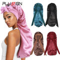 Soft Silky Long Satin Bonnet For Natural Hair And Curly Hair Extra Large Size Hair Cap With Tie For Comfortable Night Sleep 1Pcs. 