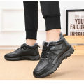 2025 Men Winter New Style With Plush And Thick Snow Boots Warm And Comfortable Cotton Shoes Fashionable And Casual Sports Shoes. 