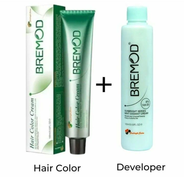 bremod hair color tube with developer Bremod hair color all shades