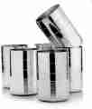 High quality Stainless steel Water Glass 06 pieces of set 7.1 inch regular glass size standard quality glass set. 