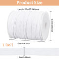 27.34 Yards Black Drawstring Replacement Rope 6mm Polycotton Soft Drawstring Cord Replacement with Plastic Spool for Coats Pants. 