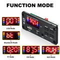 12V MP3 Decoder Board Bluetooth Car Kit USB MP3 Player Support WMA WAV TF Card Slot / USB / FM With Color Screen. 