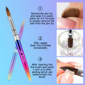 Kolinsky Nail Brush for Manicure Gel Brush for Nails Art Brush 3D Acrylic Liquid Powder Carving Gel Brush Liner Drawing Pen. 