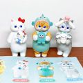 Mufosand Characters Hello Kitty Pompompurin Kuromi Kawaii Cats Neko Blind Box Doll  Toy Model Anime Figures Collect Ornament. 