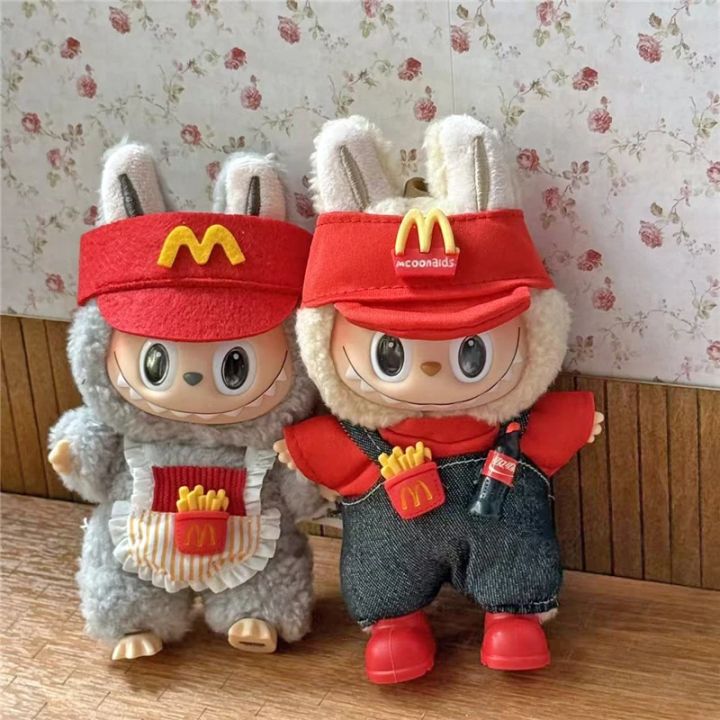 Workwear%20Outfit%20Clothes%20For%20Labubu%20Doll%20Fast%20Food%20French%20Fries%20Hamburgers%20Fahsion%20Coffee%20Apron%20Cosplay%20Clothing%20Accessories%20-%20Image%203