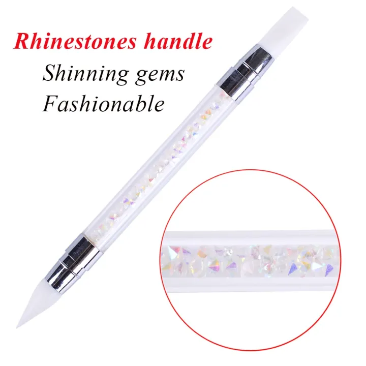 Dual-ended%20Silicone%20Sculpture%20Nail%20Art%20Pen%20Nail%20Art%20Brush%20Carving%20Mirror%20Glitter%20Powder%20Dotting%20Painting%20Nail%20Pen%20Manicure%20Tools%20-%20Image%202