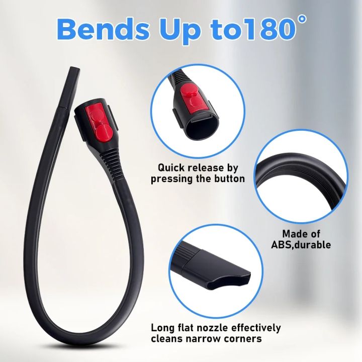 For%20%20V7%20V8%20V10%20V11%20V12%20V15Robotic%20Vacuum%20Cleaner%20Flat%20Suction%20Nozzle%20Head%20Part%20Mite%20Removal%20Suction%20Head%20Flexible%20Hose%20Part%20-%20Image%202