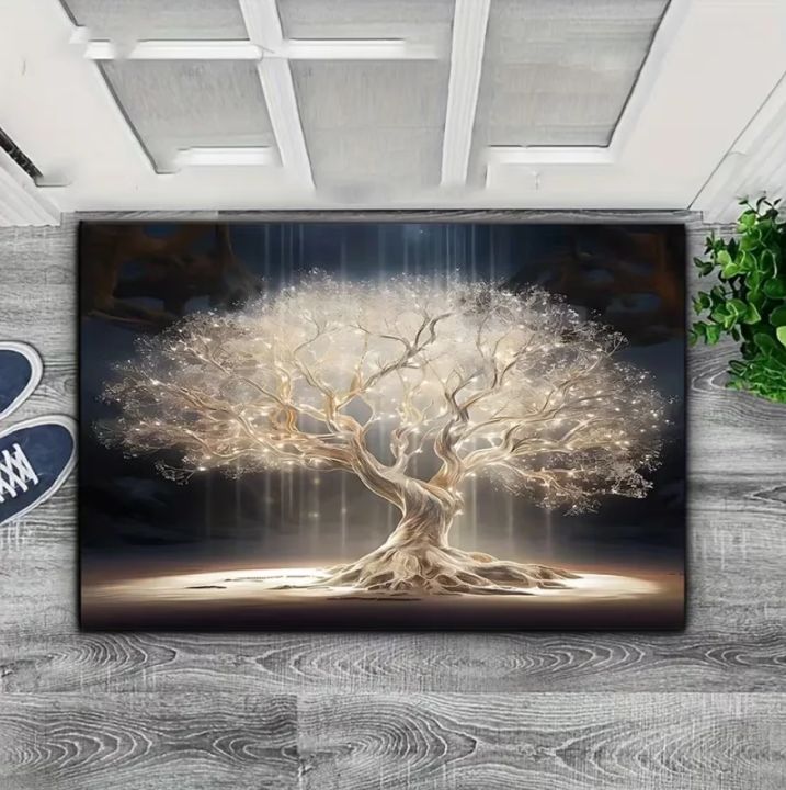 VIKAMA%20Tree%20Of%20Life%20Welcome%20Floor%20Mat%20Foyer%20Entrance%20Carpet%20Home%20Decor%20Living%20Room%20Bedroom%20Carpet%20Home%20Decor%20-%20Image%207