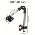 1Pc Adjustable stainless steel umbrella frame for wheelchairs and bicycles - Foldable design. 