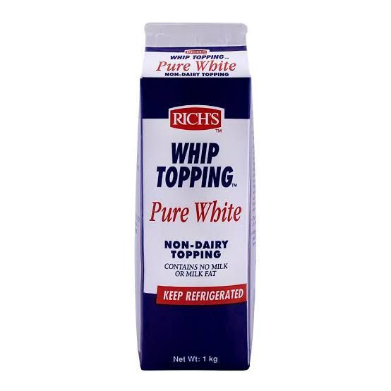 Rich's Whip Topping Pure White, Non-Dairy Topping, 1 KG