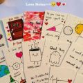 (PACK OF 10) Cute Love Notes Customizable. 