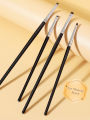 1 Set Of 4 Black Eye Detail Makeup Brushes Pony Hair Precision Eye Shadow Lying Silkworm Brightening Eyeliner Applicator Small.