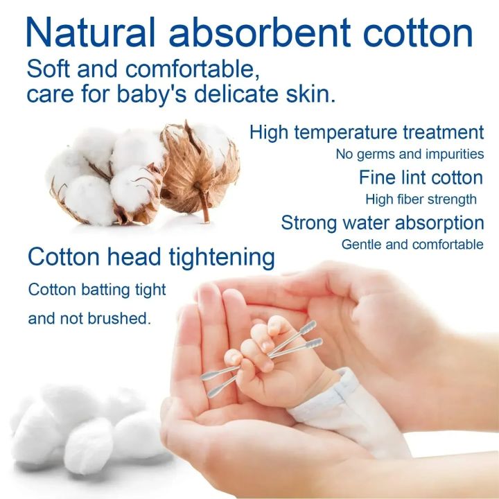 500pcs%205%20Packs%20Double-ended%20Cotton%20Swabs,%20Baby%20Cotton%20Swabs,%20Ear%20Cleaning%20Sticks,%20Healthy%20Cleaning%20Tools%20-%20Image%205