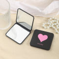 Portable makeup mirror portable double sided small mirror handle pocket magnifying makeup mirror gold portable folding. 