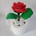 Beautiful flowers pot to put on table or living room. 