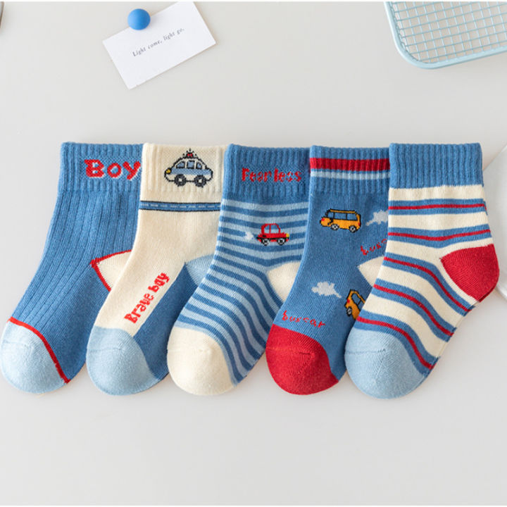 5%20Pairs%20Baby%20Children's%20Socks%20Cartoon%20Spring%20Autumn%20Animal%20Kids%20Sock%20Girls%20Cute%20Boy%20Toddler%20Socks%201-12%20Years%20-%20Image%203