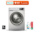 Hisense WFQY9014EVJMS 9 Kg Front Load Washing Machine Inverter 1400 RPM Steam Wash Pause & Add. 
