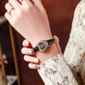 Women's Watch Fashion Rhinestone Heart Dial Leather Band Quartz Watches. 